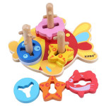 Игра Kabi Геометрика с деревянными фигурками на подставке YJ47949