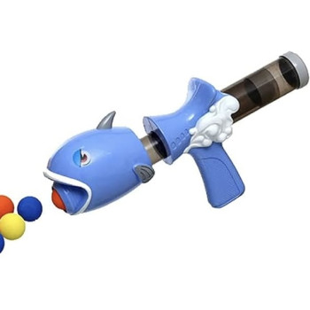 Насосный пистолет "Cute Gun", акула, 6 мячиков зарядов, насосный механизм, на мягких патронах HG5006 C