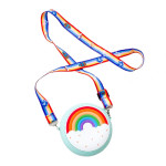 Силіконова сумочка-гаманець "Веселка" регульована ручка, дитяча сумочка, сумочка для дівчинки (PW50145)