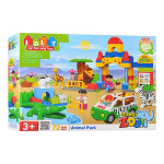 Конструктор JDLT Happy Zoo Счастливый зоопарк, 72 крупные детали LT5029