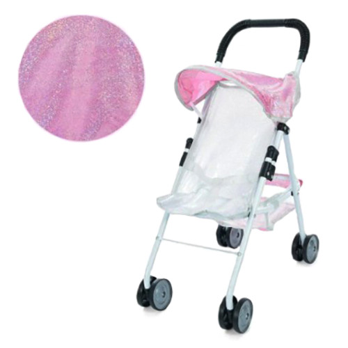 Коляска игрушечная для кукол, коляска прогулочная с пайетками, игрушка для девочек, корзинка (RC5094)