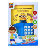 Іграшковий Сейф-скарбничка Minions жовтий, скарбничка з кодовим замком, звук, світло, відбиток пальця (KY510-4)