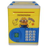 Іграшковий Сейф-скарбничка Minions жовтий, скарбничка з кодовим замком, звук, світло, відбиток пальця (KY510-4)