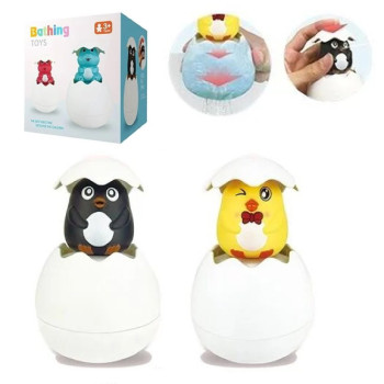 Развивающая игрушка для ванной Bathing Toys Пингвинчик в яйце, 2 вида в ассортименте HG558-6