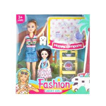 Кукла Lucky Girl с ребенком и собачкой, игровой набор цветочный магазин, кукла с аксессуарами (DN5612-16)