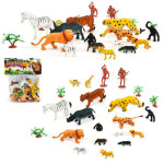 Игровой набор диких животных Wild Animal 15 шт, 2 фигурки человечков NG582 Игровой набор диких животных Wild Animal 15 шт, 2 фигурки человечков NG582