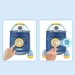 Игрушечный Сейф-копилка Rocket Piggy Bank Ракета с кодовым замком и сканером отпечатка пальца, звук, красный, англ. DL589-15