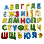 Гра на магнітах "Абетка" Vladi Toys, магнітна абетка для дітей, літери на магнітах 34 елементах (JH5900-02)