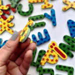 Гра на магнітах "Абетка" Vladi Toys, магнітна абетка для дітей, літери на магнітах 34 елементах (JH5900-02)