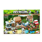 Конструктор My World Майнкрафт "Деревня. Дом Стива" 778 деталей, конструктор для детей, мелкий конструктор NJ600