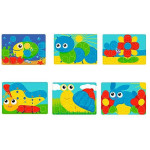 Детская мозаика с крупными деталями Пуговки Technok Toys, 26 кнопок, 6 картинок LY6047