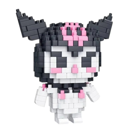 Конструктор блочный фигурка Kuromi, 291 деталь, мелкий конструктор, конструктор для девочек, JS 615 B3 Конструктор блочный фигурка Kuromi, 291 деталь, мелкий конструктор, конструктор для девочек, JS 615 B3