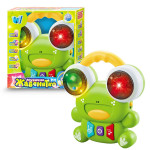 Музыкальная жабка "WToys", украинский язык, 10 песен, 10 сказок, 10 скороговорок, подсветка, погремушка, барабан VF61653