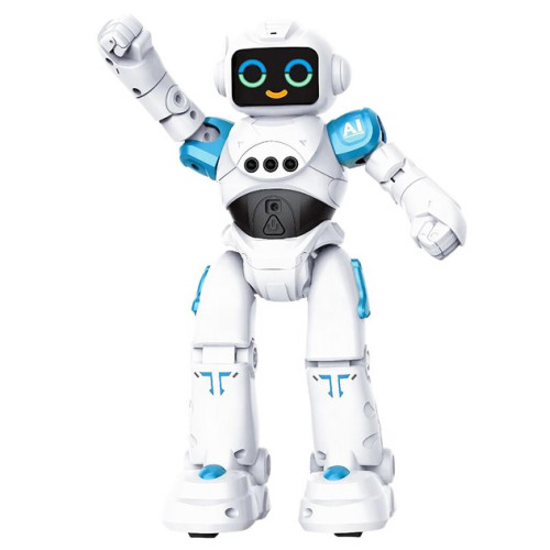 Робот WToys Галактик, на радиоуправлении, аккумулятор, пульт, сенсорный датчик движения, украинский язык, 6 песен, 6 историй, викторина CX62313