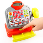 Игрушечный кассовый аппарат, с калькулятором, свет звук  SD66077