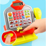 Игрушечный кассовый аппарат, с калькулятором, свет звук  SD66077