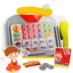 Игрушечный кассовый аппарат, с калькулятором, свет звук  SD66077