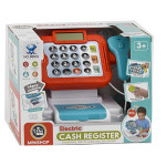 Игрушечный кассовый аппарат со сканером, калькулятор свет звук  SD66101