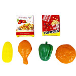Игрушечный кассовый аппарат, детская касса со сканером, набор продуктов, калькулятор свет звук (IF66103)