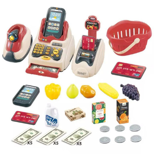 Кассовый аппарат игрушечный, для детей, звук, свет SD668-92