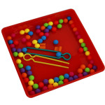Мозаїка "4FUN Game Club", кульки, 84 елементи, 12 картинок-шаблонів, щипці, сортер, у коробці OK67941 Мозаїка "4FUN Game Club", кульки, 84 елементи, 12 картинок-шаблонів, щипці, сортер, у коробці OK67941
