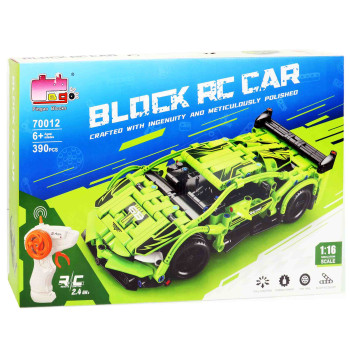 Конструктор Авто на радіокеруванні, пульт, 390 деталей, конструктор від 6 років MW70012