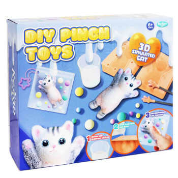 Набор для изготовления сквишей DIY Pinch Toys Таба Котик, сделай сквиш, творческий набор ZR708В59