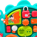 Бізіборд "Динозаврик","WToys", українською мовою, 15 казок, 15 пісень, 15 загадок, 15 скоромовок, звуки, підсвічування, пальчикові ігри, тріскачки ER72024