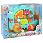 Бізіборд "Динозаврик","WToys", українською мовою, 15 казок, 15 пісень, 15 загадок, 15 скоромовок, звуки, підсвічування, пальчикові ігри, тріскачки ER72024