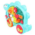 Бізіборд "Динозаврик","WToys", українською мовою, 15 казок, 15 пісень, 15 загадок, 15 скоромовок, звуки, підсвічування, пальчикові ігри, тріскачки ER72024