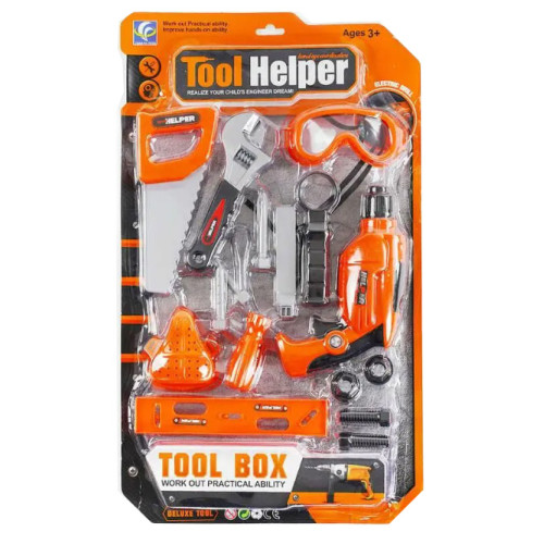 Набір іграшкових інструментів Tool Helper на листі, електричний дриль RD797-1