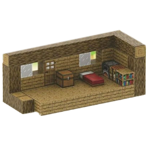 Магнитный Конструктор Майнкрафт Creativ world Кирпичный дом, 80 блоков PU803
