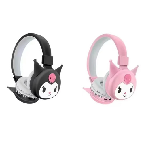 Беспроводные Bluetooth наушники "Kuromi" 2 цвета, micro USB, AUX разъем, управление звонками, разъем для SD карты TY806 Y Беспроводные Bluetooth наушники "Kuromi" 2 цвета, micro USB, AUX разъем, управление звонками, разъем для SD карты TY806 Y