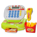 Игрушечный кассовый аппарат со сканером, калькулятор свет звук  SD820