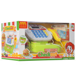 Игрушечный кассовый аппарат со сканером, калькулятор свет звук  SD820