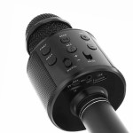 Бездротовий Bluetooth Мікрофон караоке зі зміною голосу Wster, мікрофон для дітей, Чорний (WS-858) Бездротовий Bluetooth Мікрофон караоке зі зміною голосу Wster, мікрофон для дітей, Чорний (WS-858)