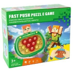 Мини-игровая консоль Pop it силиконовый электронный, игрушка поп ит, игра антистресс, 2 вида, 4 игровых режима, подсветка, озвучивание на английском, регуляция громкости GF86014
