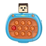 Мини-игровая консоль Pop it силиконовый электронный, игрушка поп ит, игра антистресс, 2 вида, 4 игровых режима, подсветка, озвучивание на английском, регуляция громкости GF86014