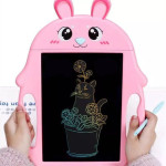 Грифельний планшет для малювання Заєць рожевий LCD екран, дитячий планшет, планшет заєць для дітей (BH866)