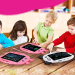 Грифельний планшет для малювання Заєць рожевий LCD екран, дитячий планшет, планшет заєць для дітей (BH866)