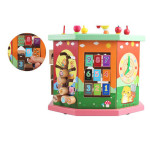 Развивающий куб Tree Toys деревянная игра с лабиринтом, сортером и часами KM872