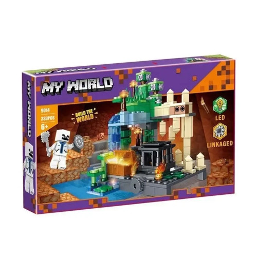 Конструктор "My world" Майнкрафт, мелкий конструктор, аксессуары, 333 детали ZS9014