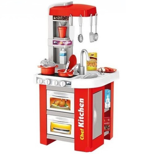 Игрушечная Кухня с набором посуды и продуктов, звук, свет WM922-48