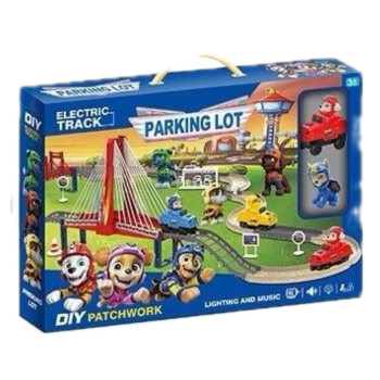 Трек "Paw Patrol" машинка на батарейках, фігурка героя, дитячий автотрек швидка гірка DT9263-11 B 