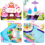 Конструктор JDLT Fashion Girls Аквапарк на 768 мелких деталей M9518