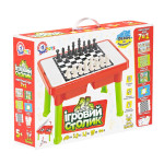 Набор настольных игр 7 в 1 Technok Toys, игровой столик для игр, шашки, шахматы, домино (GH9604)