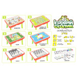 Набор настольных игр 7 в 1 Technok Toys, игровой столик для игр, шашки, шахматы, домино (GH9604)