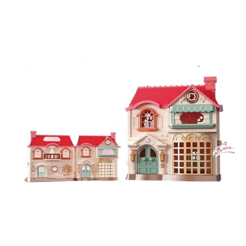 Игрушечный Кукольный Домик "Country House", подсветка, звук, игровые фигурки, мебель, BH 99-52