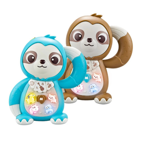Музична іграшка, "WToys", "ЛІНИВЕЦЬ", 2 кольори, українська мова, пісні, казки, віршики, підсвічування, цифри, звуки тварин BR99186 Музична іграшка, "WToys", "ЛІНИВЕЦЬ", 2 кольори, українська мова, пісні, казки, віршики, підсвічування, цифри, звуки тварин BR99186