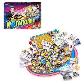 Настольная игра "Мегаполия", игра монополия, настольные игры, экономическая игра, игра для всей семьи